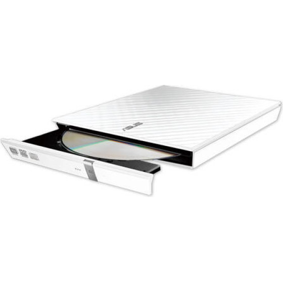Asus SDRW-08D2S-U LITE, Slim USB, White, External - (90-DQ0436-UA221KZ)