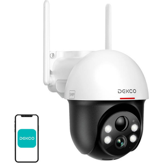 DEKCO ������ ���������� �������������� �� ������ �����, Wi-Fi (�����) 5MP 355� - (DC9L)
