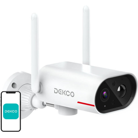 DEKCO Ip Outdoor Wifi Camera With Solar Panel 3MP - (DC8L)