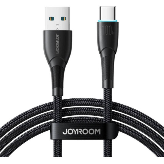 Joyroom Cable SA32-AC6 Starry Usb To USB-C, 100W, 1m Black - (SA32-AC6 1m Bl)