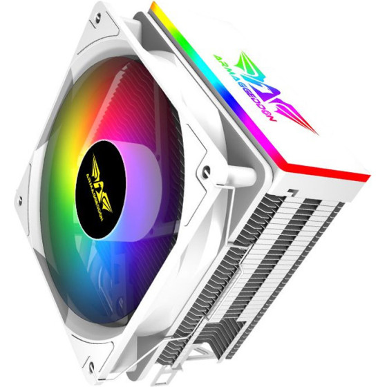 Armaggeddon Argb Silent 12CM Cpu Cooling Fan 4 Heat Pipes White - (BLIZZARD2-W)