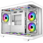 Armaggeddon Micro Atx Steel Pc Case Aquaron X-Curve 285 Fully White - (AQUARON-XC285W)