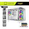 Armaggeddon Micro Atx Steel Pc Case Aquaron X-Curve 285 Fully White - (AQUARON-XC285W)