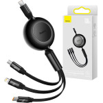 Baseus ������� USB 3��1 ��� MicroUSB/USB-C/Lightning Bright Mirror 4, 100W/3.5A 1.1m (�����) - (CAMJ010201)