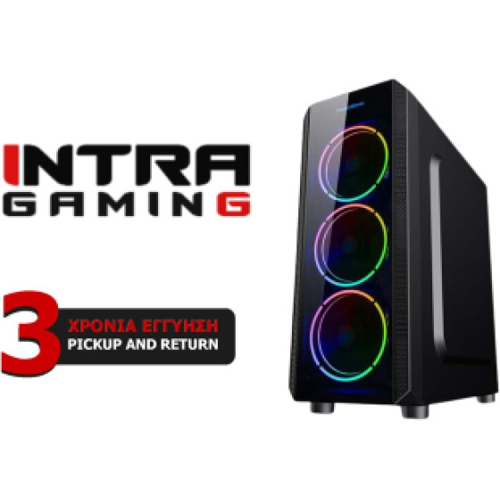 Intra Pc Amd GAMING, Amd Ryzen 7 5700X, 16GB DDR4 3200MHz, Nvidia Vga Rtx 4060 8GB, 1TB Ssd NVME, Lan GB, Midi TOWER, 650W PSU, Ms WIN11 HOME, 3YW - (�����00065515)