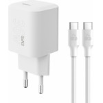 Powertech ��������� ������ �� �������, USB-C, 36W, GaN, ������ - (PT-1350)