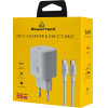 Powertech ��������� ������ �� �������, USB-C, 36W, GaN, ������ - (PT-1350)