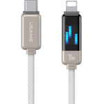 Usams ������� Lightning �� USB-C SJ743, 30W, 480Mbps, 1.2m, ����� - (SJ743USB02)