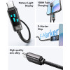 Usams ������� USB-C SJ744, 100W, 480Mbps, 1.2m, ����� - (SJ744USB01)