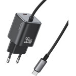Usams ��������� ������ CC264 �� �������, USB-C, 30W, GaN, ������ - (CC264TC01)