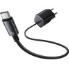 Usams ��������� ������ CC264 �� �������, USB-C, 30W, GaN, ������ - (CC264TC01)
