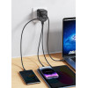 Usams ���������/���������� ������ US-CC179, USB-C & 2x USB, universal, 20W, ������ - (CC179TC01)