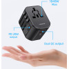 Usams ���������/���������� ������ US-CC179, USB-C & 2x USB, universal, 20W, ������ - (CC179TC01)