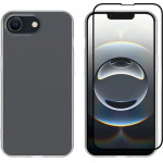 Vivid Set Gelly Case + Full Face Tempered Glass Apple Iphone 16e Black - (VIGELLY453GLASSBK)