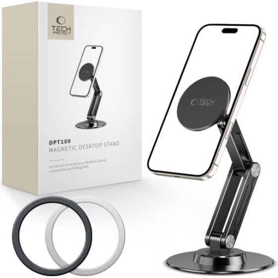 Tech-Protect Dpt Magnetic Mag Mobile Stand Black - (TPSPT100)