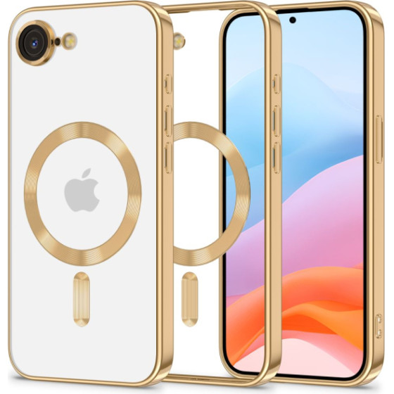 Tech-Protect Magflex Case Iphone 16E Shiny Gold Backcover - (TPMFIP16ESG)