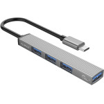 Orico USB-C To Usb 3.0 + 3x Usb 2.0 Hub Adapter (gray) - (AH-13-GY-EP-IP)
