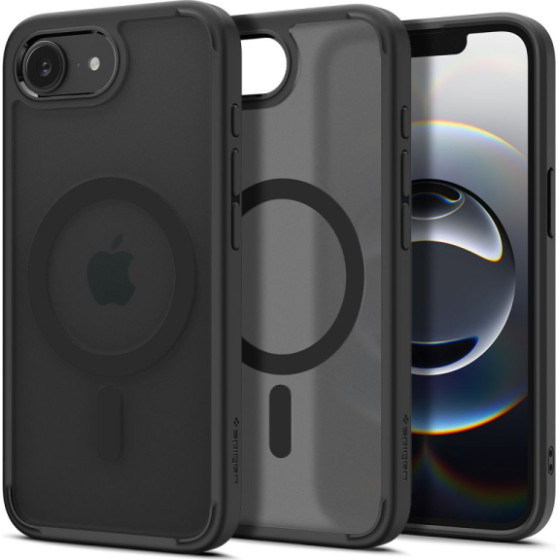 Spigen Ultra Hybrid Combatible With Magsafe Iphone 16E Frost Black Backcover - (ACS09144)