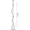 Aca �/� Led ������� 20W 3000K 690LM Malpo ��������� + �������� IP20 D30*H160 - (V43178FBK1600)