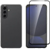 Vivid Set Gelly Case + Full Face Tempered Glass Samsung Galaxy A36 Black - (VIGELLY445GLASSBK)
