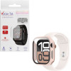 Volte-Tel Tempered Glass Apple Watch 10 42mm 1.77'' 9H 0.30mm Pc Edge Cover With Key 3D Full Glue Full Cover PINK - (5205308377730)