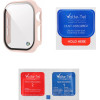 Volte-Tel Tempered Glass Apple Watch 10 42mm 1.77'' 9H 0.30mm Pc Edge Cover With Key 3D Full Glue Full Cover PINK - (5205308377730)