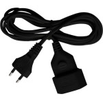 Brennenstuhl Plastic Extension Cable 5m Black H03VVH2-F 2x0,75 - (1161800)