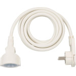 Brennenstuhl Quality Plastic Extension Cable With Flat Plug 3m H05VV-F3G1.5 White - (1168980230)