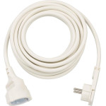 Brennenstuhl Quality Plastic Extension Cable With Flat Plug 5m H05VV-F3G1.5 White - (1168980250)