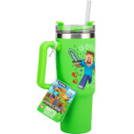 Paladone: Minecraft - Green 900ml Multiway Travel Cup Straw (PP14600MCF)