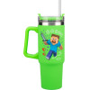Paladone: Minecraft - Green 900ml Multiway Travel Cup Straw (PP14600MCF)