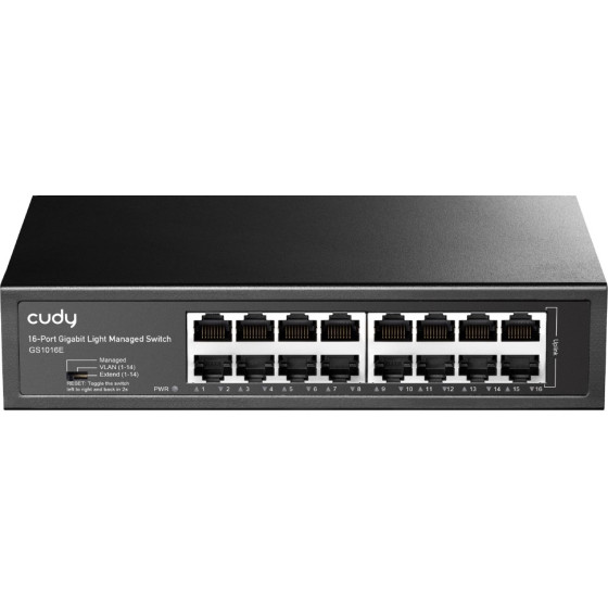 Cudy Switch 16-Port Gigabit Light Managed - (GS1016E)