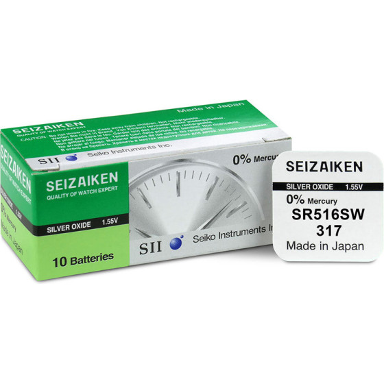SEIZAIKEN-SEIKO Seizaiken SEIKO ��������� �������� SR62/317/SR516/V317 1.55V Silver Oxide 1 ���/BLISTER