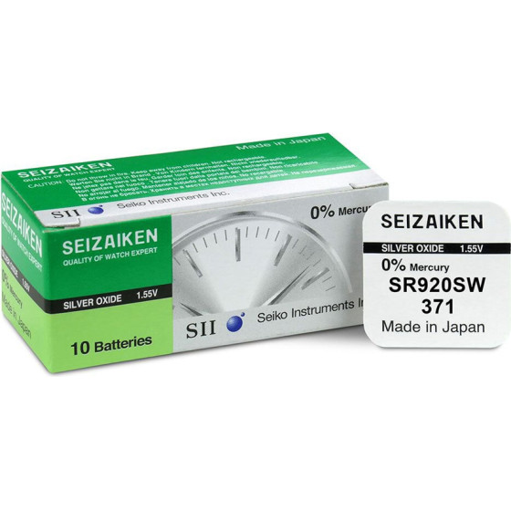 SEIZAIKEN-SEIKO Seizaiken SEIKO ��������� �������� SR69/371/370/SR920SW/G6/AG6 Silver 1.55V Oxide 1 ���/BLISTER