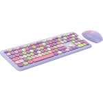 MOFII Wireless Keyboard+Mouse 666 Purple - (666 SMK-666395AG Pur)