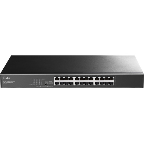 Cudy Switch 24-Port Gigabit Rackmount Light Managed - (GS1024E) - (6971690794040)