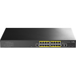 Cudy Switch GS2018PS2 16-Gbe Poe L2 Managed With 2-Gbe And 2-Sfp - (GS2018PS2-200W) - (6971690790394)