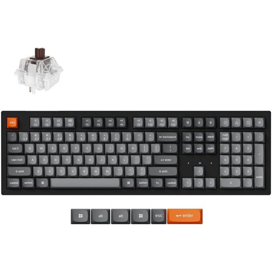 Keychron K10 Max Qmk Wireless Mechanical Keyboard Brown Switch Hotswap Rgb 100% Us Lay - (K10M-H3) - (4895248884576)