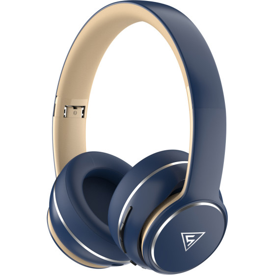 DOQAUS Headphones Design 3, �������� & ���������, �40mm, 600mAh, ���� - (DESIGN3-BL)