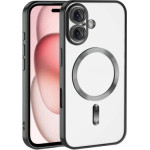 Is Tpu Mag Electro Iphone 16E Trans Black Backcover - (MAGETPUIP16E)