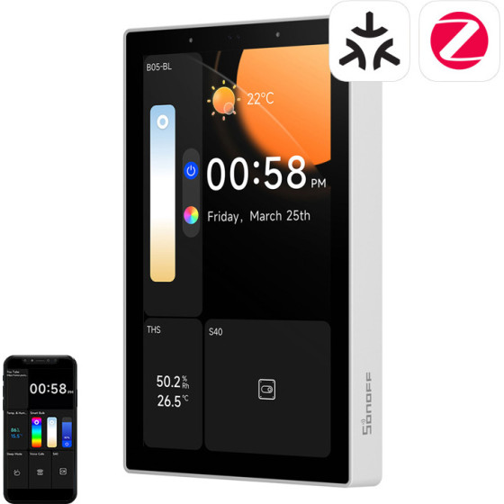 Sonoff Nspanel Pro 120 Smart Control Panel Matter WiFi/Bluetooth/Zigbee (�����) - (NSPanel120PW)