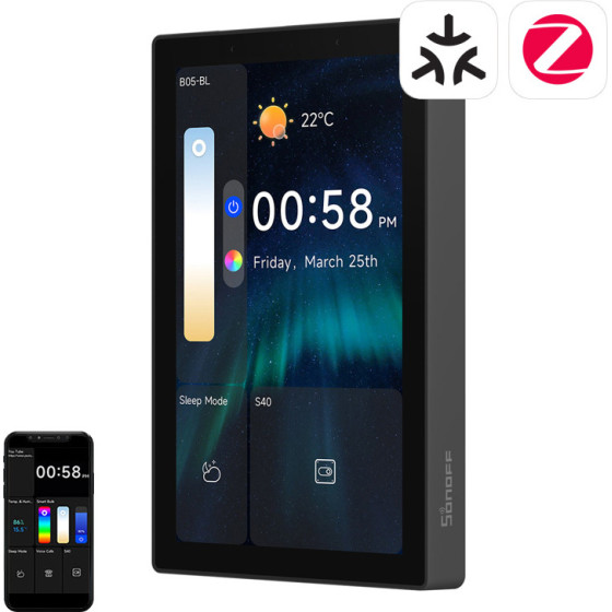 Sonoff Nspanel Pro 120 Smart Control Panel Matter WiFi/Bluetooth/Zigbee (�����) - (NSPanel120PB)