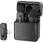 BOYA Mobile Wireless Mic For Android Iphone (USB-C) 2 Person Vlog w Charging Case 100m 36h - (BY-V30)