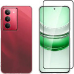 Vivid Set Gelly Case + Full Face Tempered Glass Realme 14X 5G Black - (VIGELLY450GLASSBK)
