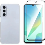 Vivid Set Gelly Case + Full Face Tempered Glass Samsung Galaxy A26 Black - (VIGELLY447GLASSBK)