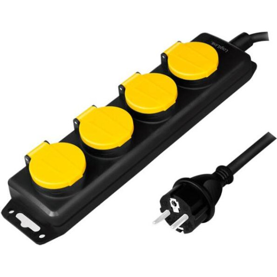 LogiLink Outdoor Socket 4 x Schuko 1,4m - (LPS212)