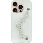 Vivid Clear Case With Rhinestone Glitter Chain Apple Iphone 16 Pro - (CS-HLD-1-2409002)