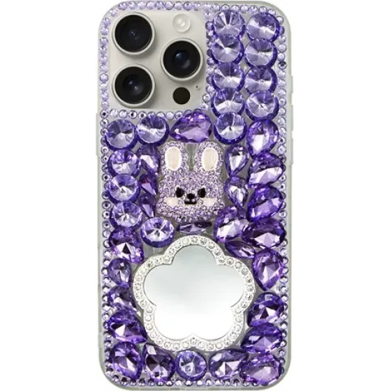 Vivid Diamond Case With Mirror Apple Iphone 16 Pro Max Purple - (CS-FSHN-2-2409002)