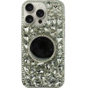 Vivid Diamond Case With Mirror Apple Iphone 16 Pro Max Silver - (CS-FSHN-1-2409002)