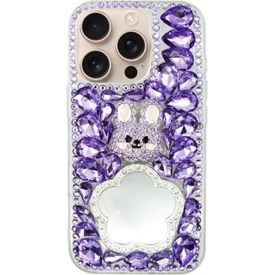 Vivid Diamond Case With Mirror Apple Iphone 16 Pro Purple - (CS-FSHN-2-2409001)